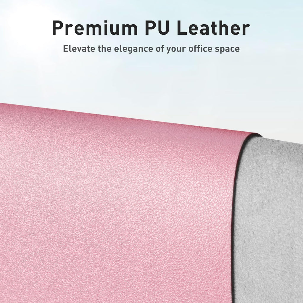 Leather Desk Pad Protector, Mouse Pad, Office Desk Mat, Non - Slip PU Leather Desk Blotter, Laptop Desk Pad, Waterproof Desk Writing Pad for Office and Home (31.5" X 15.7", Fairy Pink) - TrendyTechWorldTrendyTechWorld313111991953TrendyTechWorldLeather Desk Pad Protector, Mouse Pad, Office Desk Mat, Non - Slip PU Leather Desk Blotter, Laptop Desk Pad, Waterproof Desk Writing Pad for Office and Home (31.5" X 15.7", Fairy Pink)