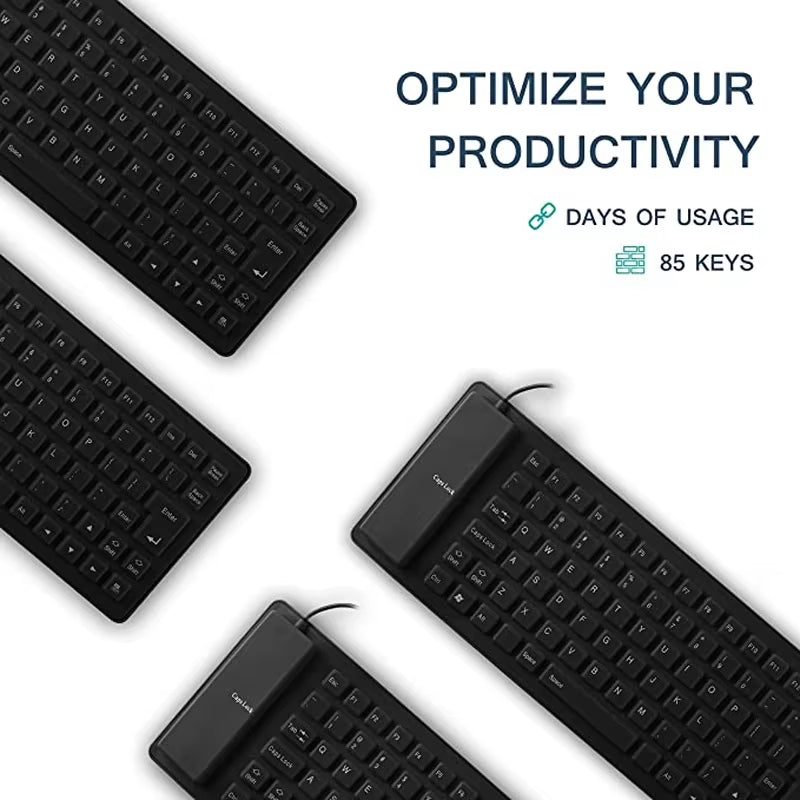 Silicone Mute Soft Keyboard 85 - Key Computer Keyboard USB Wired Keyboard Portable Mini Laptop Pc Folding Waterproof Keyboard - TrendyTechWorldTrendyTechWorld313111728764TrendyTechWorldSilicone Mute Soft Keyboard 85 - Key Computer Keyboard USB Wired Keyboard Portable Mini Laptop Pc Folding Waterproof Keyboard