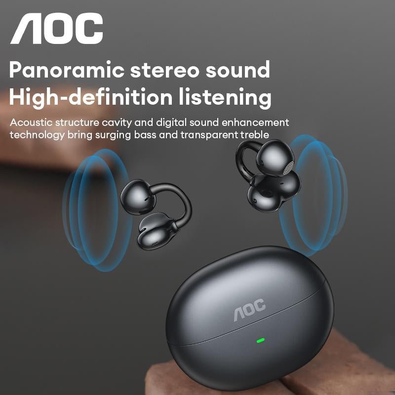 AOC ACD2544 Clip - On Wireless Headphones with 2025 Bluetooth 6.0 for Faster, Stable Connection & Low Power Use, Panoramic Stereo Sound, HD Audio, Ergonomic Design, Comfortable Fit, Life - Level Waterproof & Sweatproof Sturdy Noise Free - TrendyTechWorldTrendyTechWorld7445052399345TrendyTechWorldAOC ACD2544 Clip - On Wireless Headphones with 2025 Bluetooth 6.0 for Faster, Stable Connection & Low Power Use, Panoramic Stereo Sound, HD Audio, Ergonomic Design, Comfortable Fit, Life - Level Waterpro