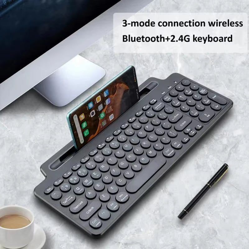Bluetooth Keyboard 2.4G Wireless Keyboard with Touchpad Card Slot Keyboard for Laptop Tablet Android IOS Ipad Gaming Keyboard - TrendyTechWorldTrendyTechWorld313104431404TrendyTechWorldBluetooth Keyboard 2.4G Wireless Keyboard with Touchpad Card Slot Keyboard for Laptop Tablet Android IOS Ipad Gaming Keyboard