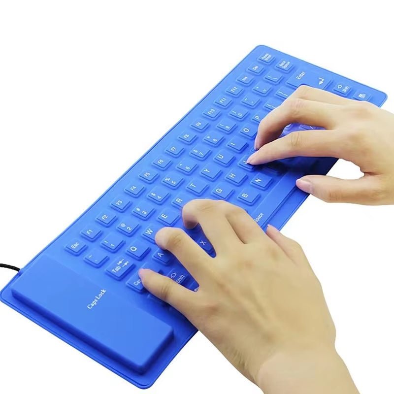 Silicone Mute Soft Keyboard 85 - Key Computer Keyboard USB Wired Keyboard Portable Mini Laptop Pc Folding Waterproof Keyboard - TrendyTechWorldTrendyTechWorld313111728764TrendyTechWorldSilicone Mute Soft Keyboard 85 - Key Computer Keyboard USB Wired Keyboard Portable Mini Laptop Pc Folding Waterproof Keyboard