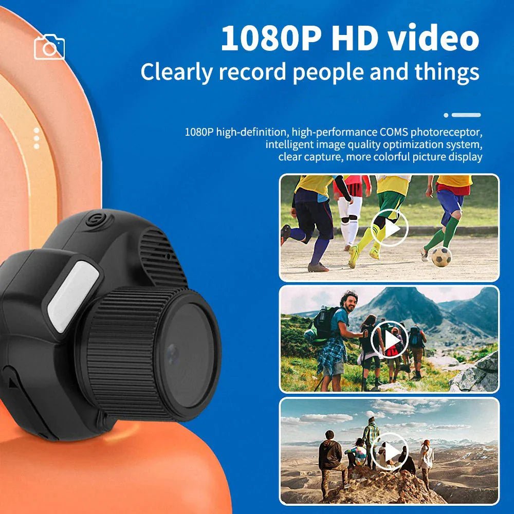 Mini Slr - Shaped 1080P Pocket DV Camera – Portable Body Cam, Action Camera with Display Screen, Loop Recording, & Filters - TrendyTechWorldTrendyTechWorldTrendyTechWorldMini Slr - Shaped 1080P Pocket DV Camera – Portable Body Cam, Action Camera with Display Screen, Loop Recording, & Filters