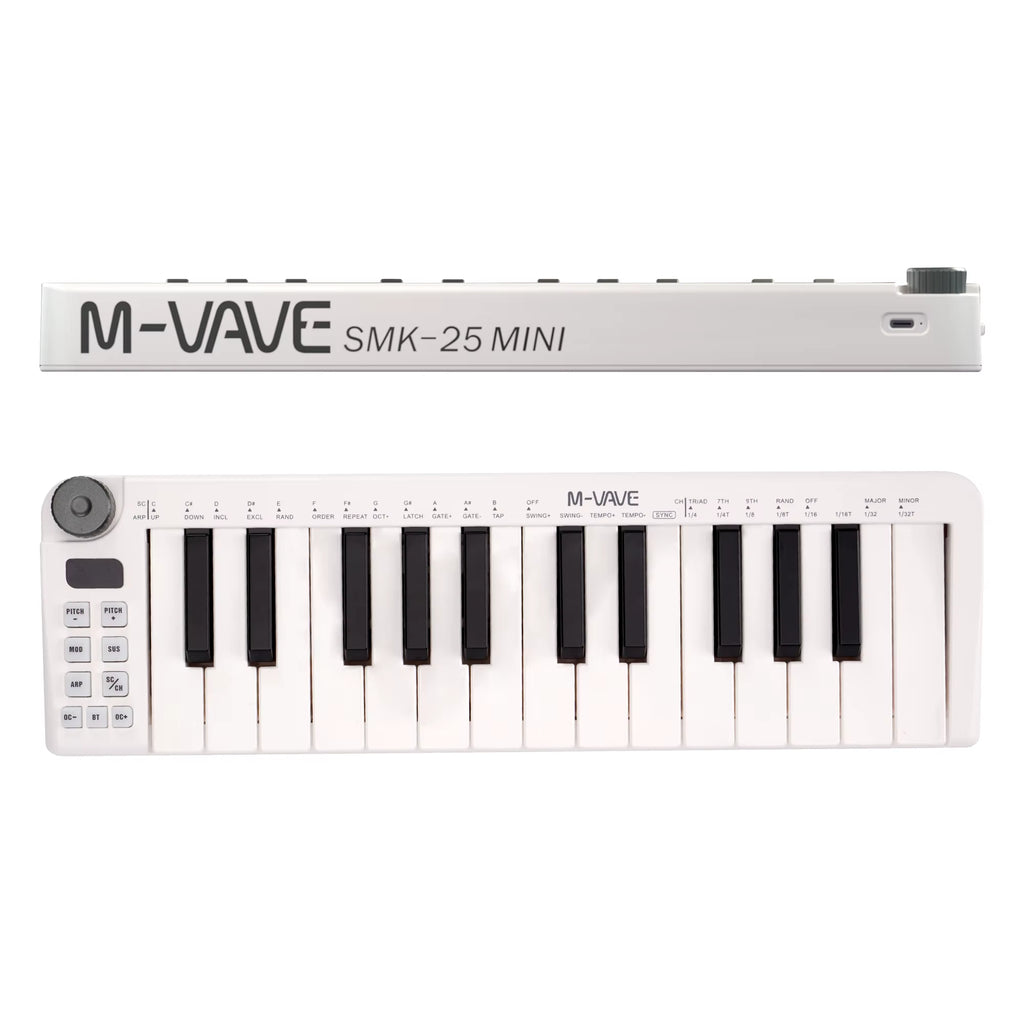 Smk - 25Mini MIDI Keyboard Rechargeable 25 - Key MIDI Control Keyboard Instrument Mini Portable USB Keyboard MIDI Controller - TrendyTechWorldTrendyTechWorld705353420528TrendyTechWorldSmk - 25Mini MIDI Keyboard Rechargeable 25 - Key MIDI Control Keyboard Instrument Mini Portable USB Keyboard MIDI Controller