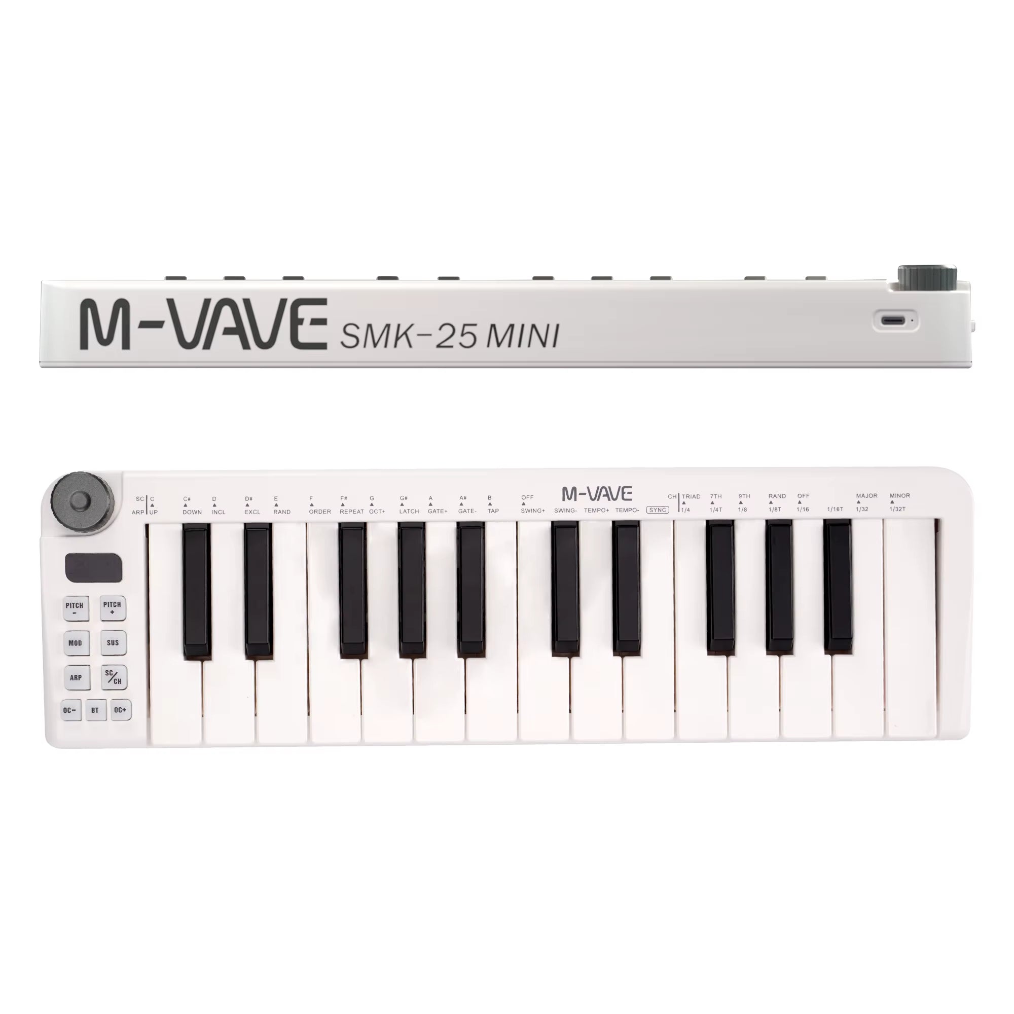 Smk - 25Mini MIDI Keyboard Rechargeable 25 - Key MIDI Control Keyboard Instrument Mini Portable USB Keyboard MIDI Controller - TrendyTechWorldTrendyTechWorld705353420528TrendyTechWorldSmk - 25Mini MIDI Keyboard Rechargeable 25 - Key MIDI Control Keyboard Instrument Mini Portable USB Keyboard MIDI Controller
