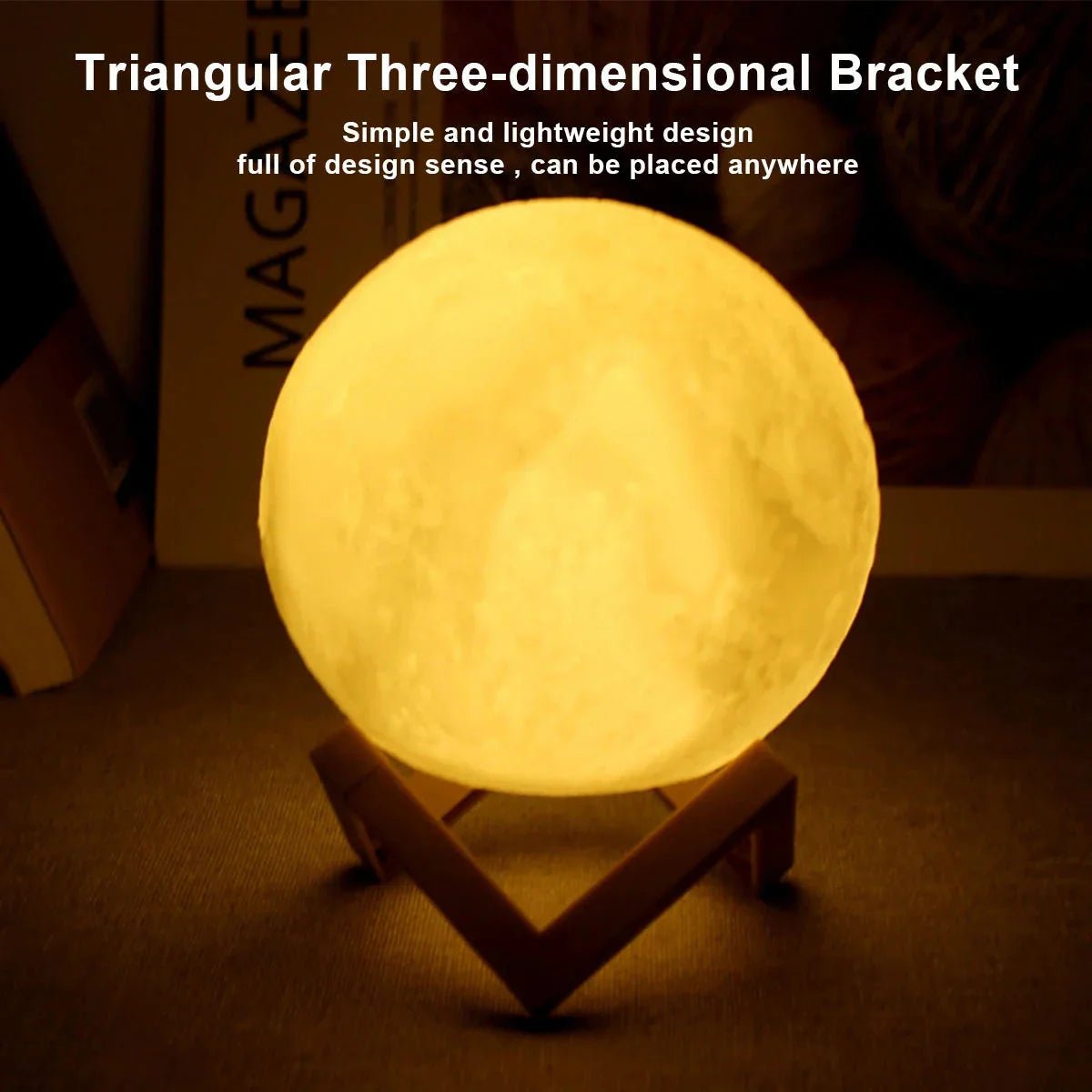 D5 Starry Moon Lamp 8Cm - LED Night Light with Stand, Perfect for Bedroom Decor and Gifts - TrendyTechWorldTrendyTechWorldTrendyTechWorldD5 Starry Moon Lamp 8Cm - LED Night Light with Stand, Perfect for Bedroom Decor and Gifts