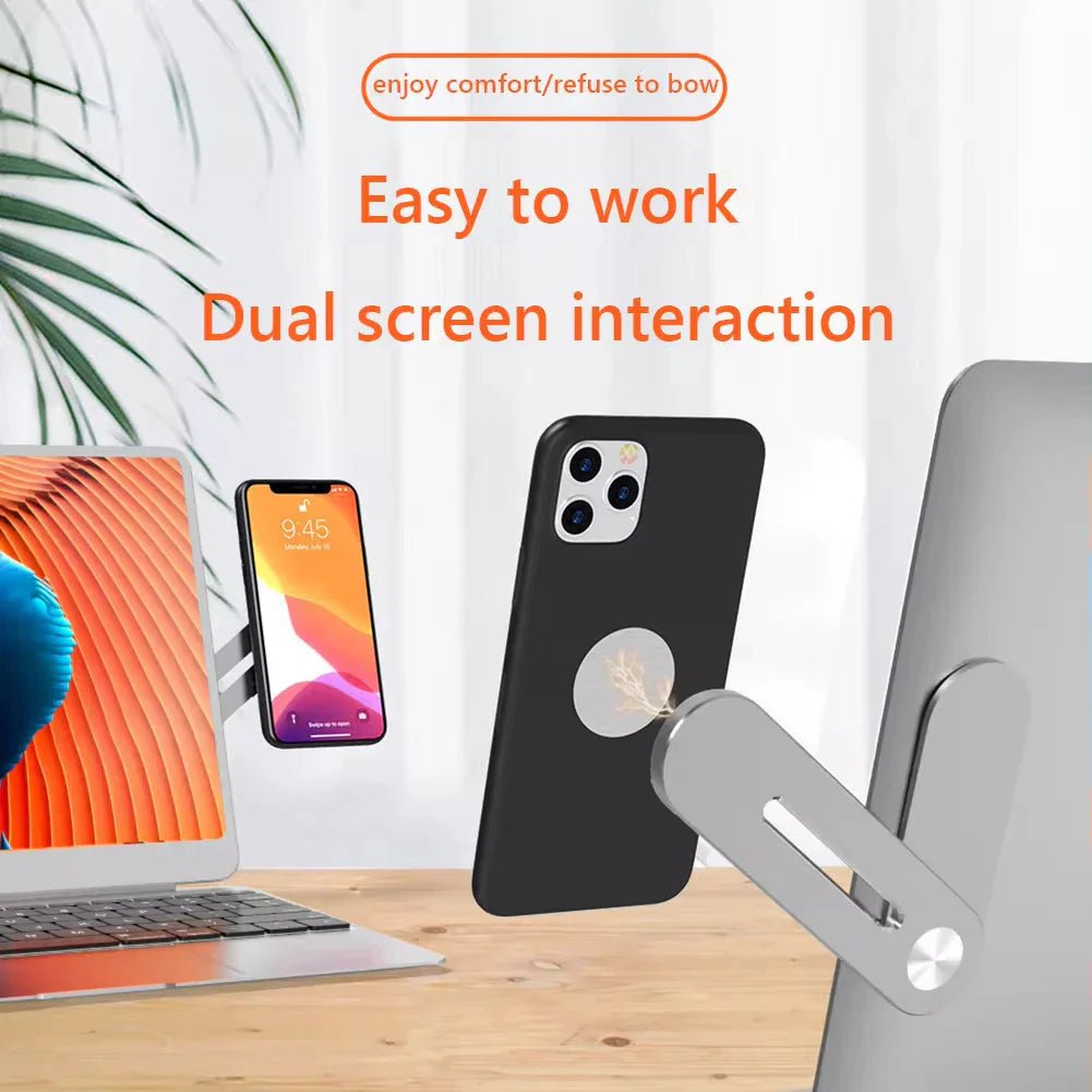 Metal Expansion Phone Stand for Laptop and Tesla Vehicles - Magnetic Folding Phone Holder with 15W Fast Charger - TrendyTechWorldTrendyTechWorldTrendyTechWorldMetal Expansion Phone Stand for Laptop and Tesla Vehicles - Magnetic Folding Phone Holder with 15W Fast Charger