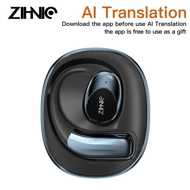 ZIHNIC S09 AI Translation Earbuds Bluetooth 5.0 Wireless Open - Ear Headphones 138 Languages Support HIFI Sound Quality Chargeable Electronic Audio Headset Chargeable Electronic Audio Headset Pink - TrendyTechWorldTrendyTechWorld313052580506TrendyTechWorldZIHNIC S09 AI Translation Earbuds Bluetooth 5.0 Wireless Open - Ear Headphones 138 Languages Support HIFI Sound Quality Chargeable Electronic Audio Headset Chargeable Electronic Audio Headset Pink