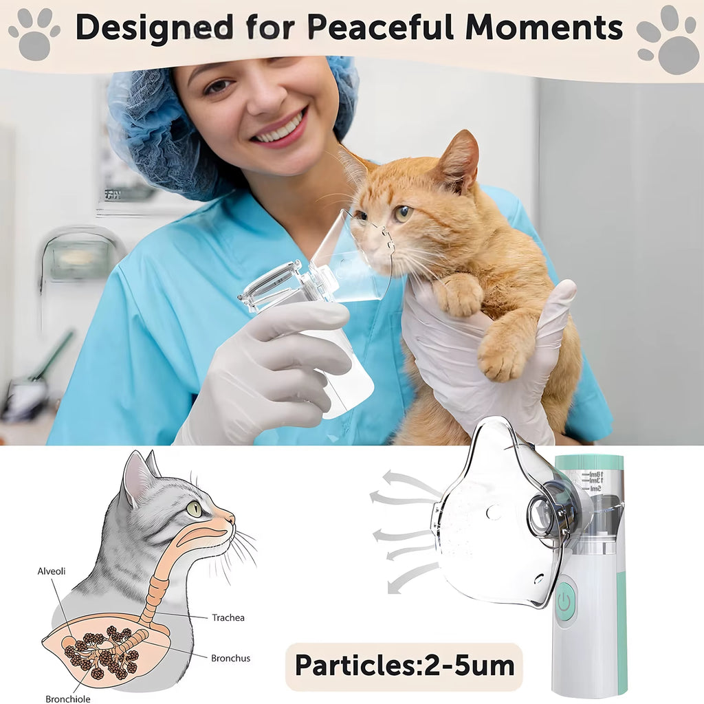 Pet Portable Nebulizer Machine Medical Atomizer Nebuliser Inhalator for Animal Silent Inhaler Humidificador Nebulizador - TrendyTechWorldTrendyTechWorld7445033822848TrendyTechWorldPet Portable Nebulizer Machine Medical Atomizer Nebuliser Inhalator for Animal Silent Inhaler Humidificador Nebulizador