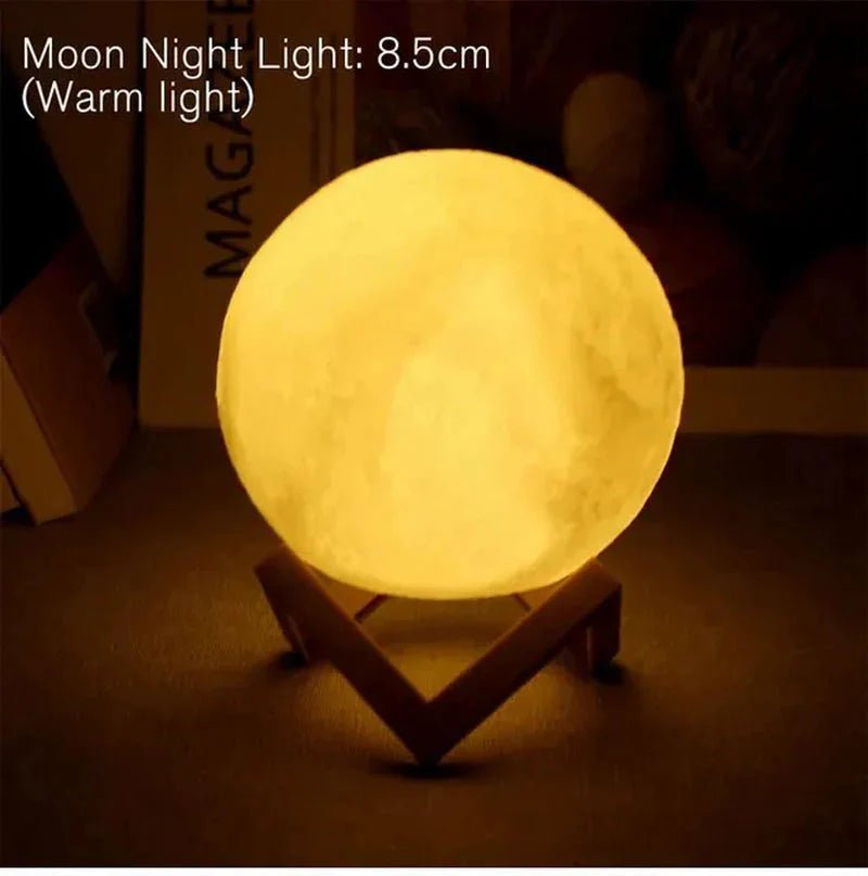 D5 Starry Moon Lamp 8Cm - LED Night Light with Stand, Perfect for Bedroom Decor and Gifts - TrendyTechWorldTrendyTechWorldTrendyTechWorldD5 Starry Moon Lamp 8Cm - LED Night Light with Stand, Perfect for Bedroom Decor and Gifts