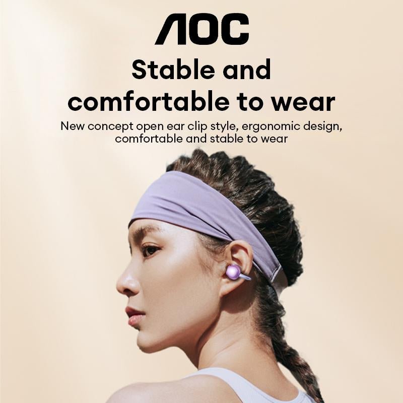 AOC ACD2544 Clip - On Wireless Headphones with 2025 Bluetooth 6.0 for Faster, Stable Connection & Low Power Use, Panoramic Stereo Sound, HD Audio, Ergonomic Design, Comfortable Fit, Life - Level Waterproof & Sweatproof Sturdy Noise Free - TrendyTechWorldTrendyTechWorld7445052399345TrendyTechWorldAOC ACD2544 Clip - On Wireless Headphones with 2025 Bluetooth 6.0 for Faster, Stable Connection & Low Power Use, Panoramic Stereo Sound, HD Audio, Ergonomic Design, Comfortable Fit, Life - Level Waterpro