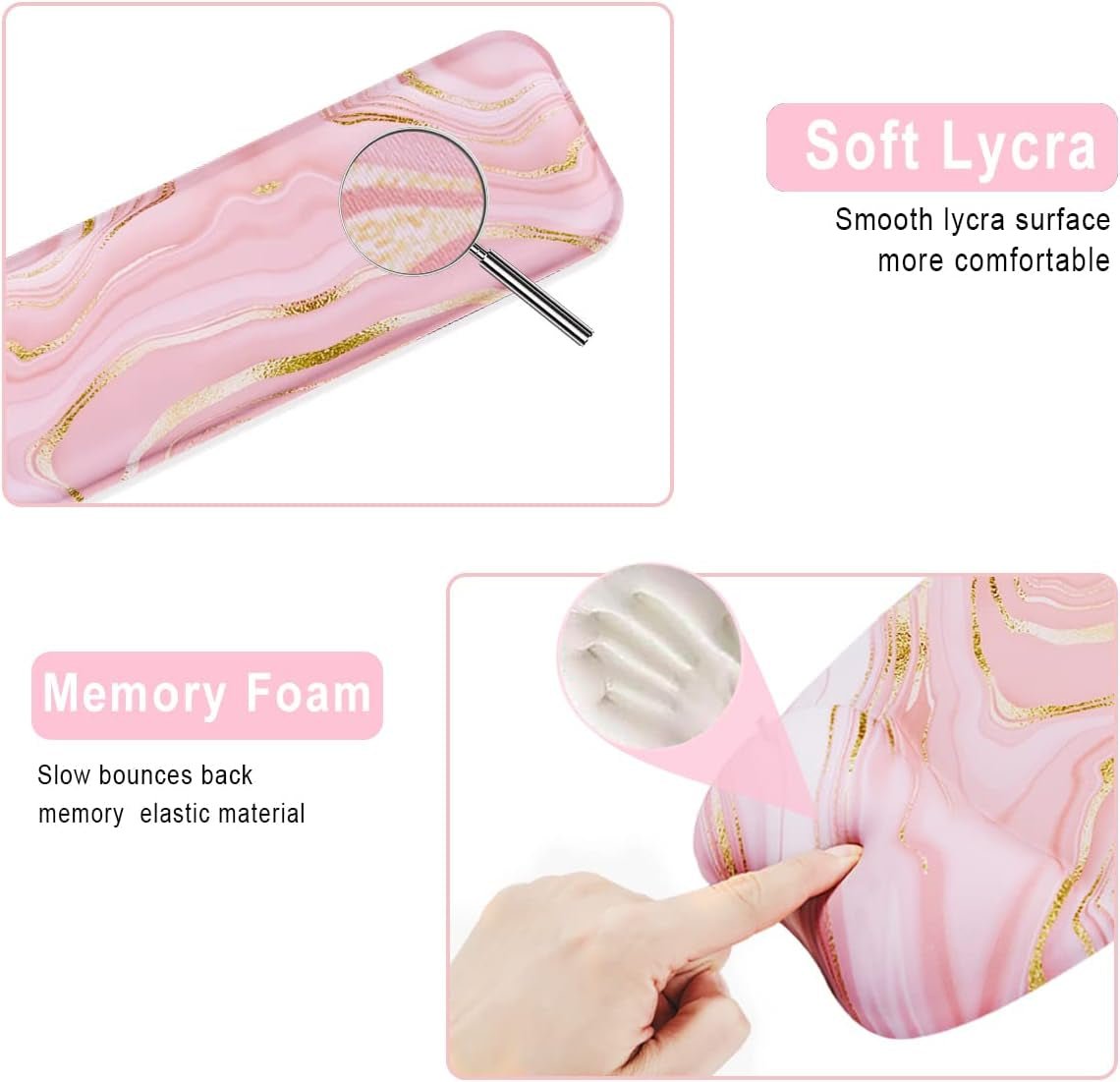 Keyboard Wrist Rest Mouse Pad Wrist Support for Computer Desktop/Laptop/Notebook Memory Foam Keyboard Pad Ergonomic Hand Rest Wrist Cushion for Home Office Gaming - Pink Fluid - TrendyTechWorldTrendyTechWorld7445018659636TrendyTechWorldKeyboard Wrist Rest Mouse Pad Wrist Support for Computer Desktop/Laptop/Notebook Memory Foam Keyboard Pad Ergonomic Hand Rest Wrist Cushion for Home Office Gaming - Pink Fluid