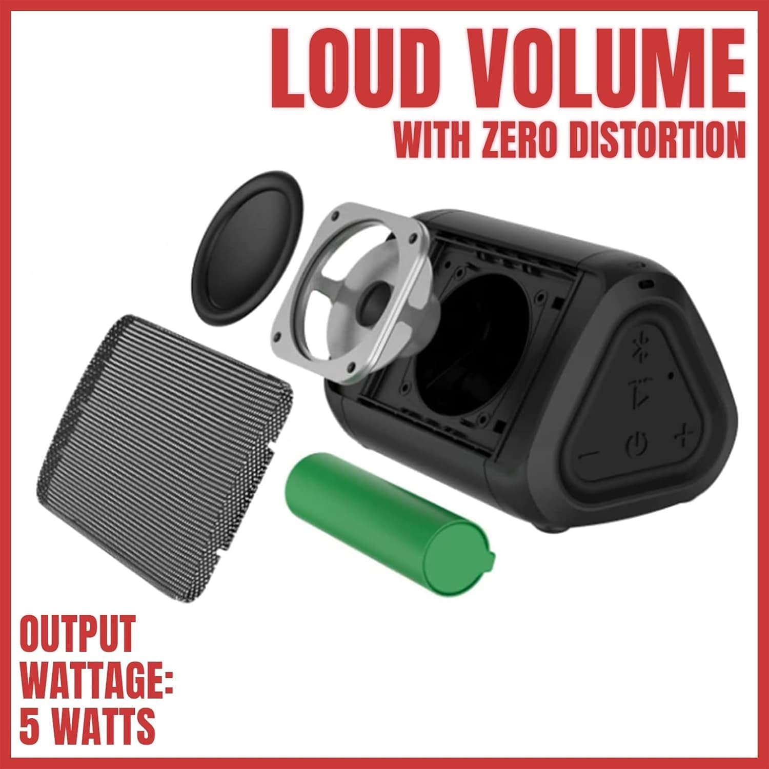 Oontz Angle Solo Portable Bluetooth Speaker 5.0 - 5W Sound, 10 - Hr Battery, 100Ft Wireless Range, IPX5 Water - Resistant, Budget - Friendly Small Speaker for Travel, Party, Outdoor or Home (Black) - TrendyTechWorldTrendyTechWorld313027359380TrendyTechWorldOontz Angle Solo Portable Bluetooth Speaker 5.0 - 5W Sound, 10 - Hr Battery, 100Ft Wireless Range, IPX5 Water - Resistant, Budget - Friendly Small Speaker for Travel, Party, Outdoor or Home (Black)