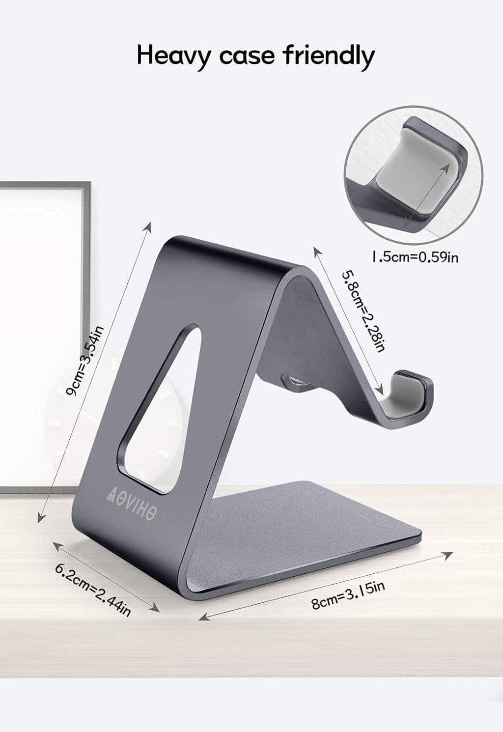 Cell Phone Stand Desk Phone Holder - Aluminum Mobile Phone Cradle Dock for Iphone 15 14 13 12 Pro 11 X Xs Max 8 7 6 6S plus SE 5 Samsung All Smart Phones, Dark Gray - TrendyTechWorldTrendyTechWorld313054525581TrendyTechWorldCell Phone Stand Desk Phone Holder - Aluminum Mobile Phone Cradle Dock for Iphone 15 14 13 12 Pro 11 X Xs Max 8 7 6 6S plus SE 5 Samsung All Smart Phones, Dark Gray