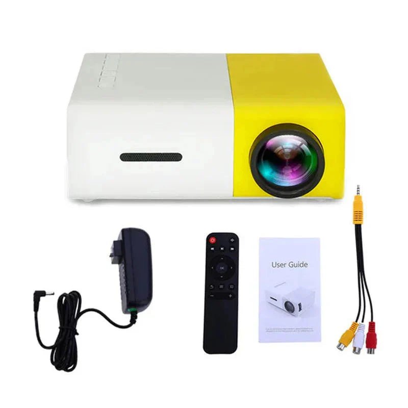 Mini Projector – 1080P Full HD Support, Portable LED Projector, 4K Video Playback, Multiple Connectivity Options - TrendyTechWorldTrendyTechWorldTrendyTechWorldF2FF3C