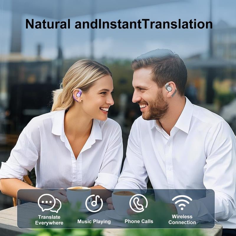 ZIHNIC S09 AI Translation Earbuds Bluetooth 5.0 Wireless Open - Ear Headphones 138 Languages Support HIFI Sound Quality Chargeable Electronic Audio Headset Chargeable Electronic Audio Headset Pink - TrendyTechWorldTrendyTechWorld726084723030TrendyTechWorldZIHNIC S09 AI Translation Earbuds Bluetooth 5.0 Wireless Open - Ear Headphones 138 Languages Support HIFI Sound Quality Chargeable Electronic Audio Headset Chargeable Electronic Audio Headset Pink