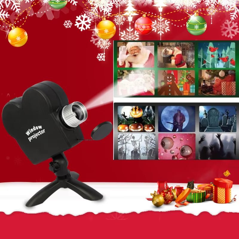 40W 12Movies Window Projector Light Atmosphere Lamp Adjustable Focus Lens IP44 Waterproof Portable for Home Party Xmas Halloween - TrendyTechWorldTrendyTechWorld7445048430427TrendyTechWorld40W 12Movies Window Projector Light Atmosphere Lamp Adjustable Focus Lens IP44 Waterproof Portable for Home Party Xmas Halloween