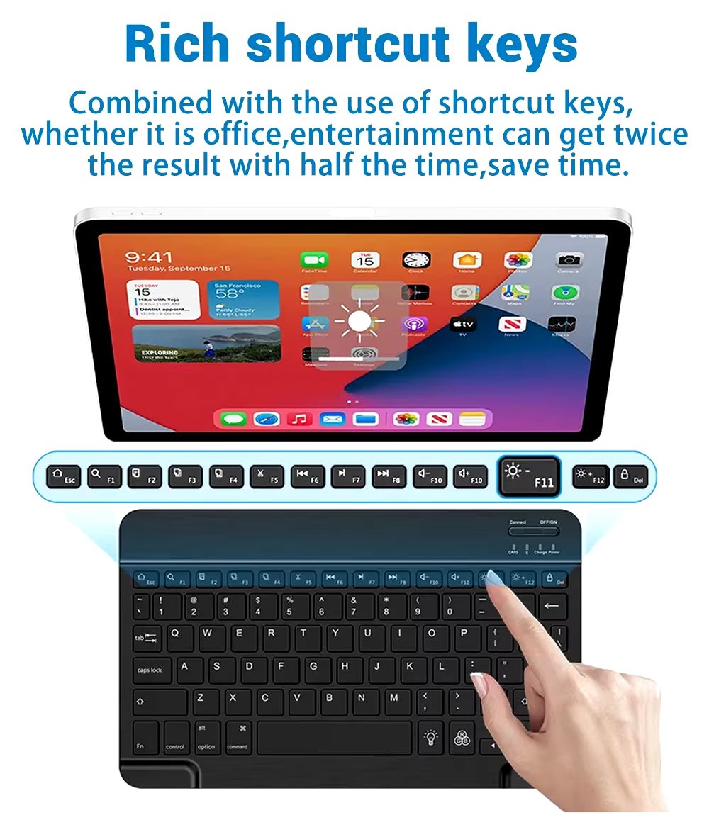Mini Bluetooth Keyboard Wireless Keyboard 10Inch Backlit Keyboard Backlight Touchpad Keyboard for IOS Android Windows Ipad - TrendyTechWorldTrendyTechWorld7445029343364TrendyTechWorldMini Bluetooth Keyboard Wireless Keyboard 10Inch Backlit Keyboard Backlight Touchpad Keyboard for IOS Android Windows Ipad